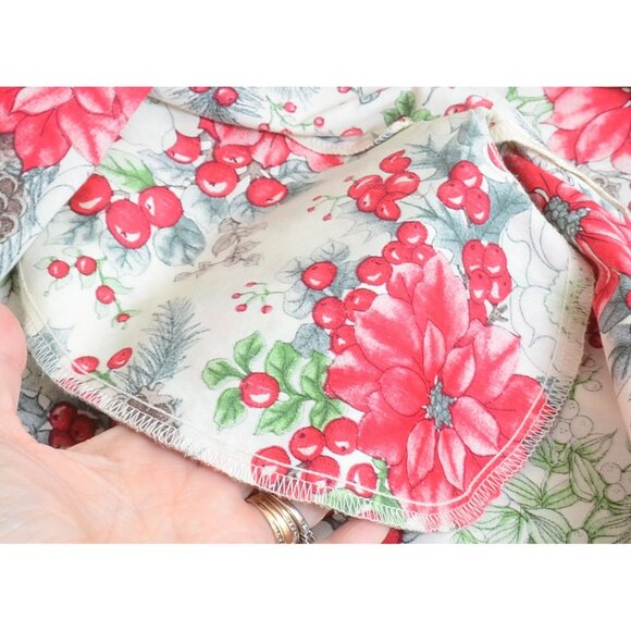 Hell Bunny Festive Poinsettias Midi 50’s Retro Rockabilly Pin-Up Dress Women's L - Picture 11 of 13